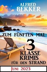 Zum fünften Mal 3 klasse Krimis für den Strand Juni 2023