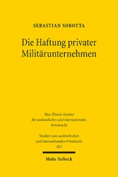 Die Haftung privater Militärunternehmen