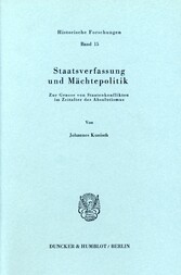 Staatsverfassung und Mächtepolitik.