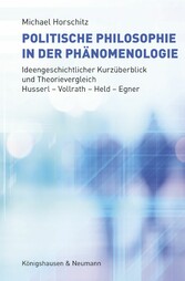 Politische Philosophie in der Phänomenologie