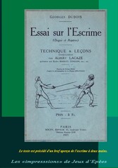 Essai sur l&apos;Escrime (Dague et Rapière)