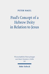 Paul's Concept of a Hebrew Deity in Relation to Jesus