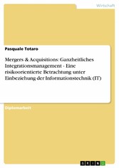 Mergers & Acquisitions: Ganzheitliches Integrationsmanagement - Eine risikoorientierte Betrachtung unter Einbeziehung der Informationstechnik (IT)