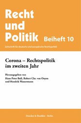 Corona - Rechtspolitik im zweiten Jahr