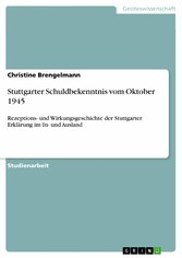 Stuttgarter Schuldbekenntnis vom Oktober 1945