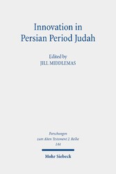 Innovation in Persian Period Judah