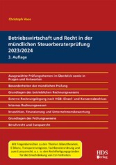 Betriebswirtschaft und Recht in der mündlichen Steuerberaterprüfung 2023/2024