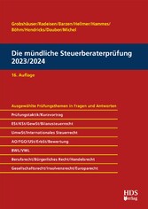 Die mündliche Steuerberaterprüfung 2023/2024