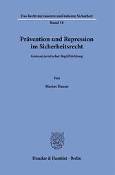 Prävention und Repression im Sicherheitsrecht.