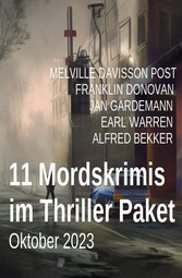 11 Mordskrimis im Thriller Paket Oktober 2023