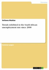 Trends exhibited in the South African unemployment rate since 2008