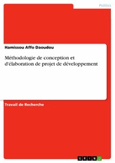 Méthodologie de conception et d'élaboration de projet de développement