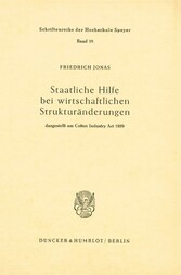 Staatliche Hilfe bei wirtschaftlichen Strukturänderungen,