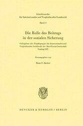 Die Rolle des Beitrags in der sozialen Sicherung.