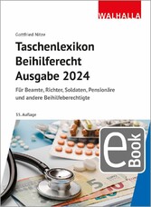 Taschenlexikon Beihilferecht Ausgabe 2024