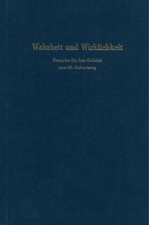 Wahrheit und Wirklichkeit.