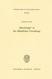 'Beauftragte' in der öffentlichen Verwaltung.