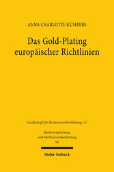 Das Gold-Plating europäischer Richtlinien