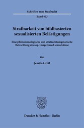 Strafbarkeit von bildbasierten sexualisierten Belästigungen.