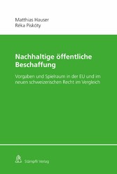 Nachhaltige öffentliche Beschaffung