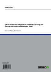 Effect of Osmotic Dehydration and frozen Storage on Quality Characteristics of Mango Slices