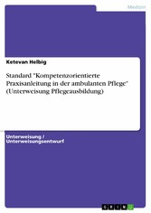 Standard 'Kompetenzorientierte Praxisanleitung in der ambulanten Pflege' (Unterweisung Pflegeausbildung)