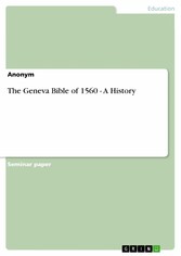 The Geneva Bible of 1560 - A History