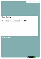 Die Rolle des Geldes in der Bibel