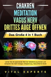 CHAKREN | MEDITATION | VAGUS NERV | DRITTES AUGE ÖFFNEN - Das Große 4 in 1 Buch: Lernen Sie die spannende Welt der Selbstheilung kennen und verspüren Sie mehr Energie, Entspannung, Gesundheit & Glück