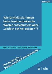 Wie Drittklässler:innen beim Lesen unbekannte Wörter entschlüsseln oder 'einfach schnell geraten'?