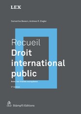 Recueil : Droit international public