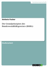 Die Grundprinzipien des Bundessozialhilfegesetzes (BSHG)