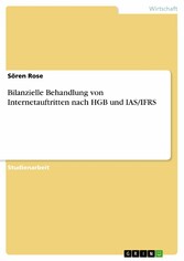 Bilanzielle Behandlung von Internetauftritten nach HGB und IAS/IFRS