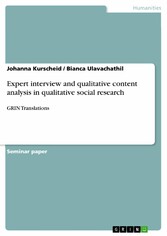 Expert interview and qualitative content analysis in qualitative social research