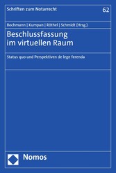 Beschlussfassung im virtuellen Raum