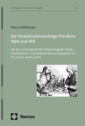 Die Staatskirchenverträge Preußens 1929 und 1931