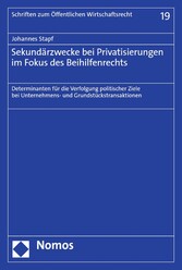 Sekundärzwecke bei Privatisierungen im Fokus des Beihilfenrechts