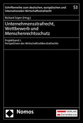 Unternehmensstrafrecht, Wettbewerb und Menschenrechtsschutz