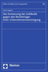 Die Zumessung der Geldbuße gegen den Rechtsträger einer Unternehmensvereinigung