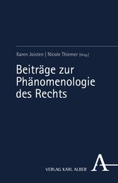 Beiträge zur Phänomenologie des Rechts