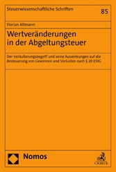 Wertveränderungen in der Abgeltungsteuer