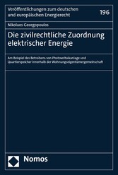 Die zivilrechtliche Zuordnung elektrischer Energie