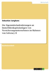 Die Eigenmittelanforderungen an Immobilienkapitalanlagen von Versicherungsunternehmen im Rahmen von Solvency II