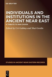 Individuals and Institutions in the Ancient Near East