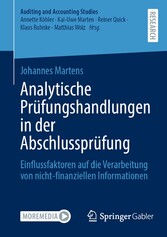 Analytische PrÃ¼fungshandlungen in der AbschlussprÃ¼fung