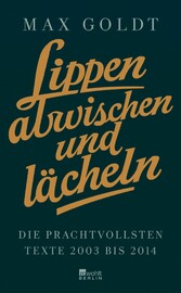 Lippen abwischen und lächeln