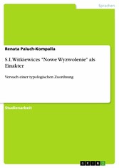 S.I. Witkiewiczs 'Nowe Wyzwolenie' als Einakter