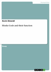 Hindu Gods and their function