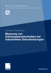 Messung von Zahlungsbereitschaften bei industriellen Dienstleistungen