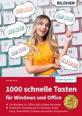 1000 Schnelle Tasten für Windows und Office